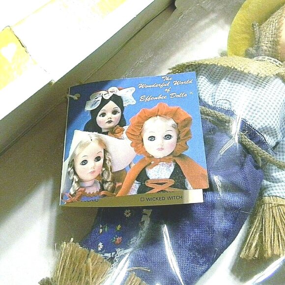 Effanbee 1987 Straw Man Doll Scarecrow Figure Original Box 11" Collectible - Picture 6 of 9